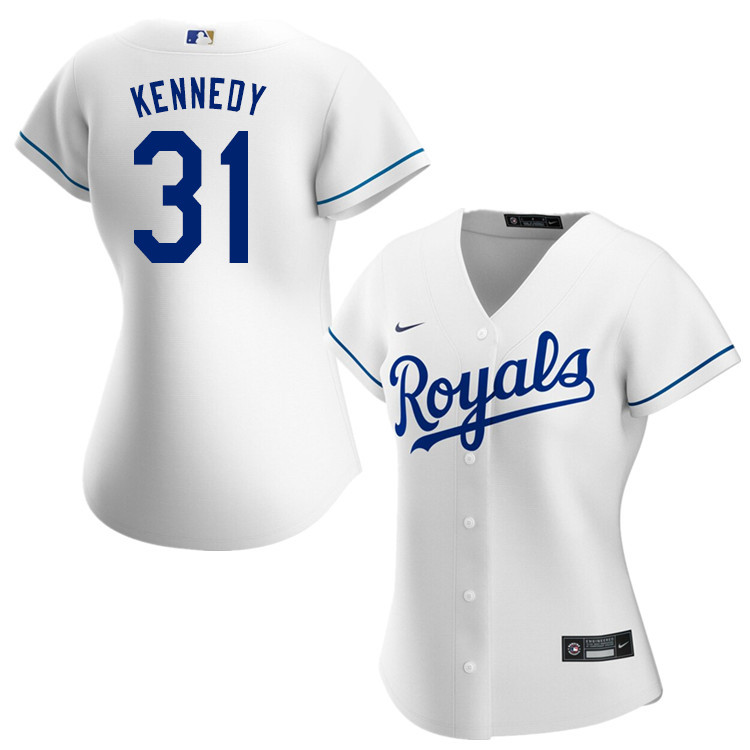 Nike Women #31 Ian Kennedy Kansas City Royals Baseball Jerseys Sale-White